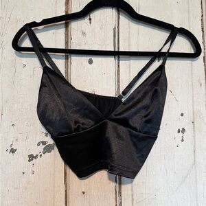 SHEIN Black Satin Bralette